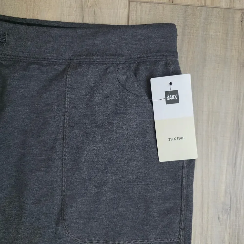 SAXX 3Six Five Lounge Sweatpant Black Heather(Dark Gray) Pants Men Sz XL NWT - Picture 8 of 12